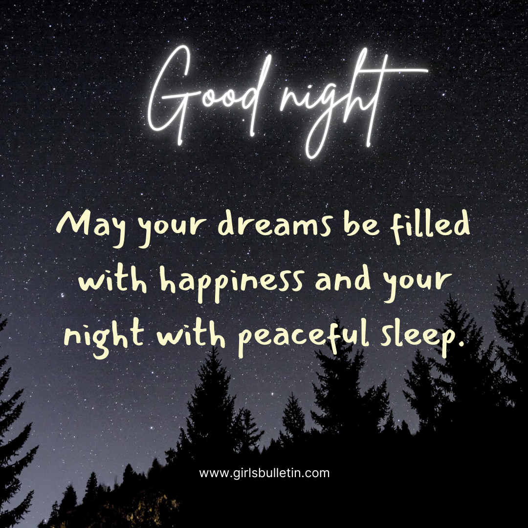 good night quote for friends in text and image format